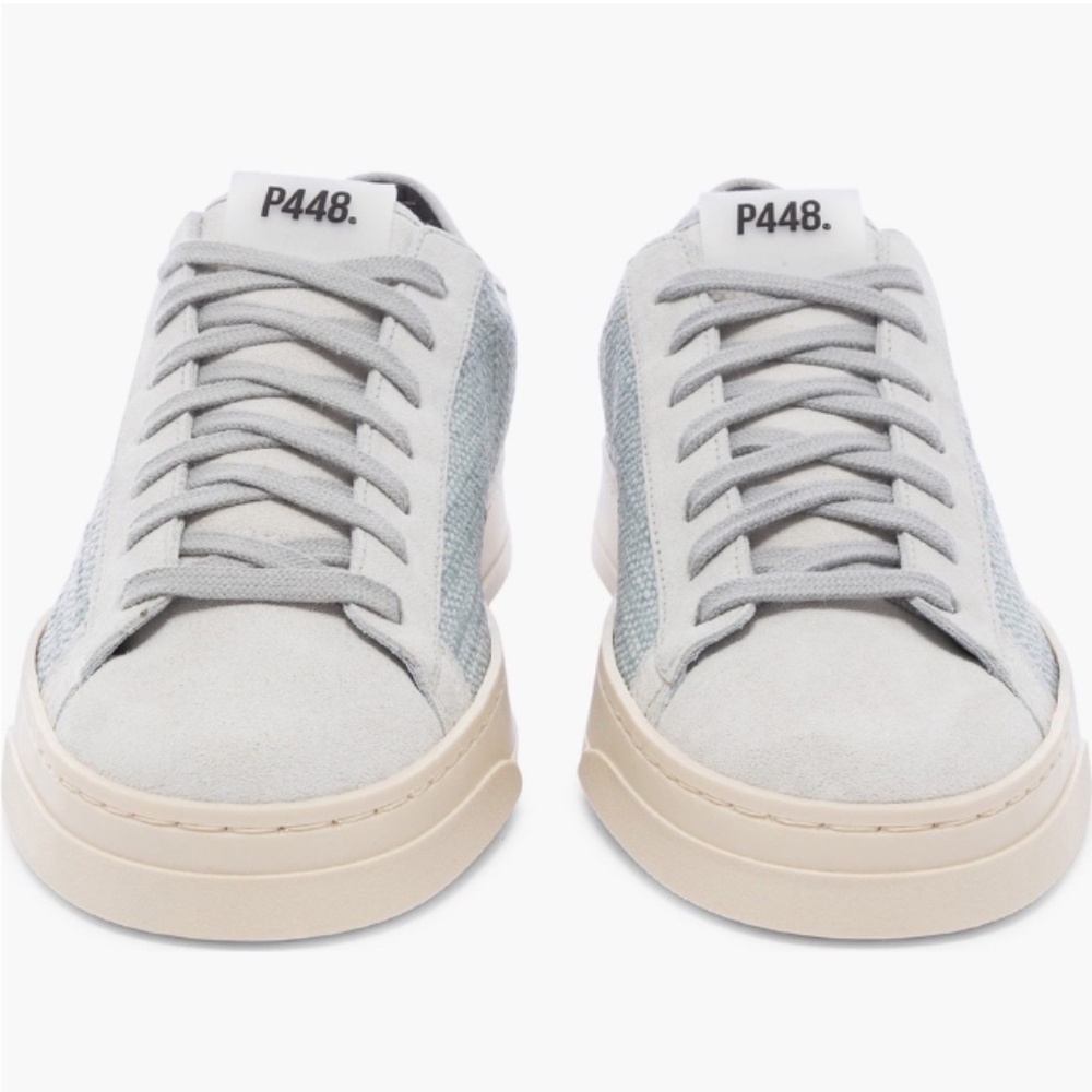 NWOT P448 Jack Suede & Woven Textured Sneakers, Women's Size 38 (US Size 8) - Picture 2 of 14